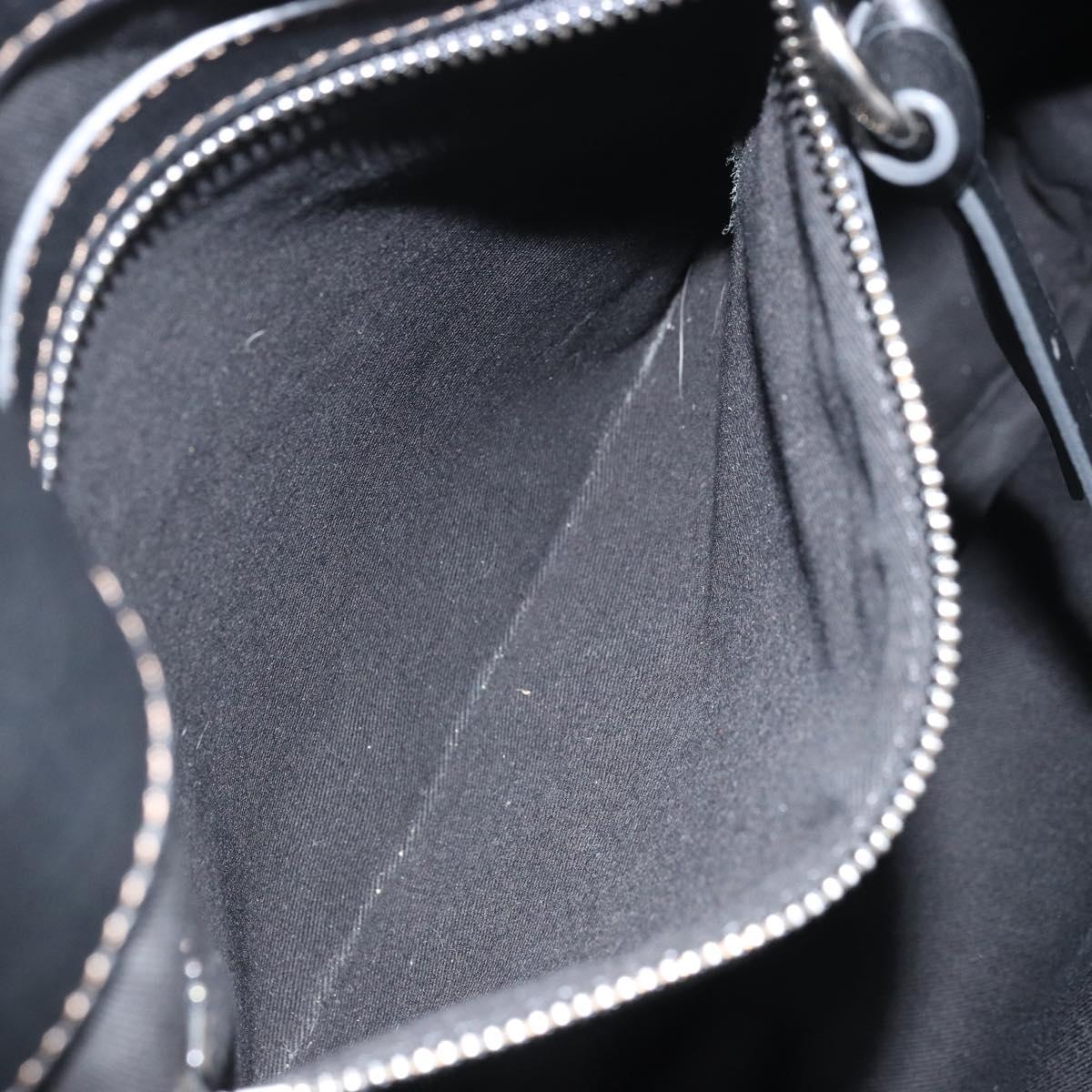 Chloe Eden Tote Bag Leather Black Gold Auth am10784