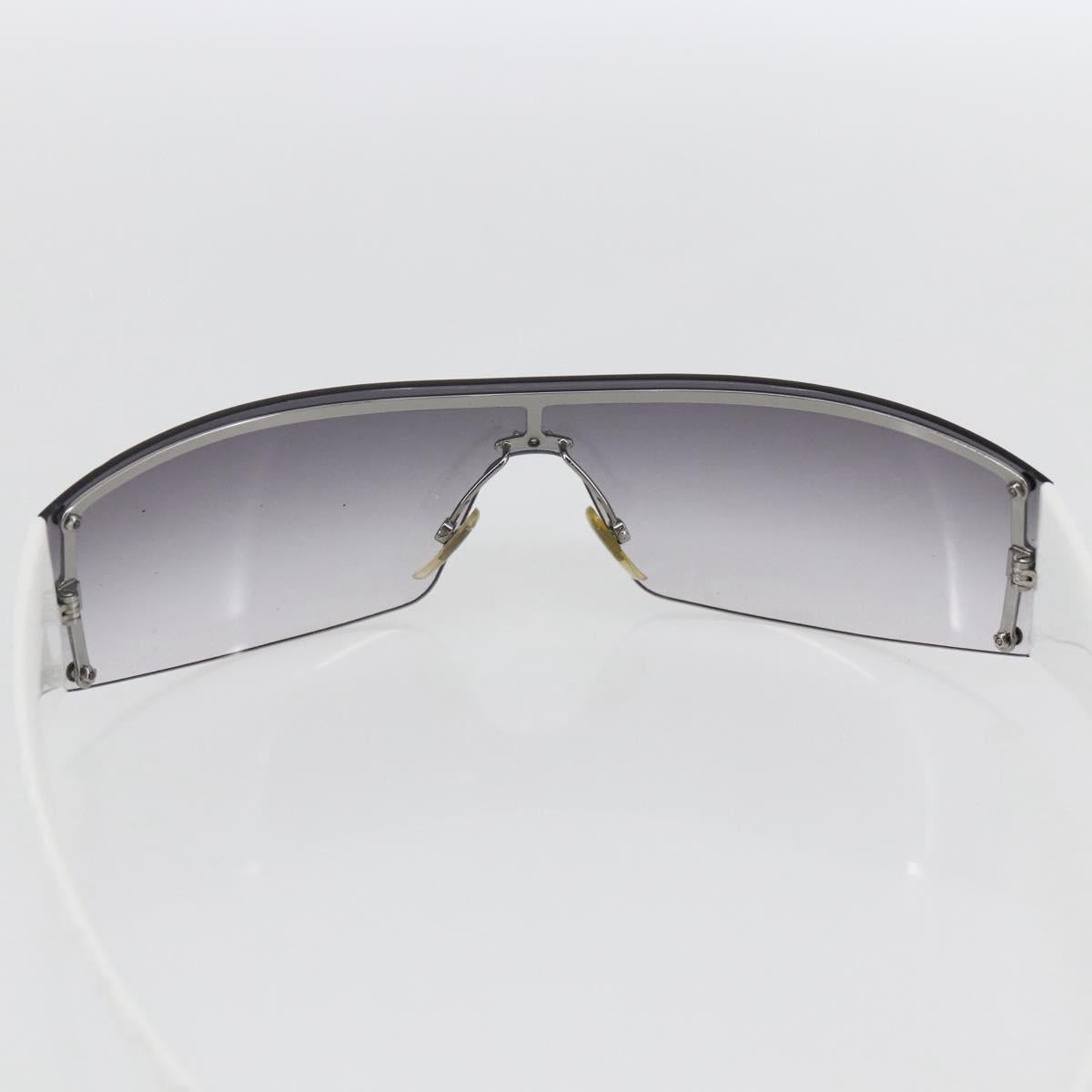 GUCCI Rimless Sunglasses plastic White Gray Auth am10786
