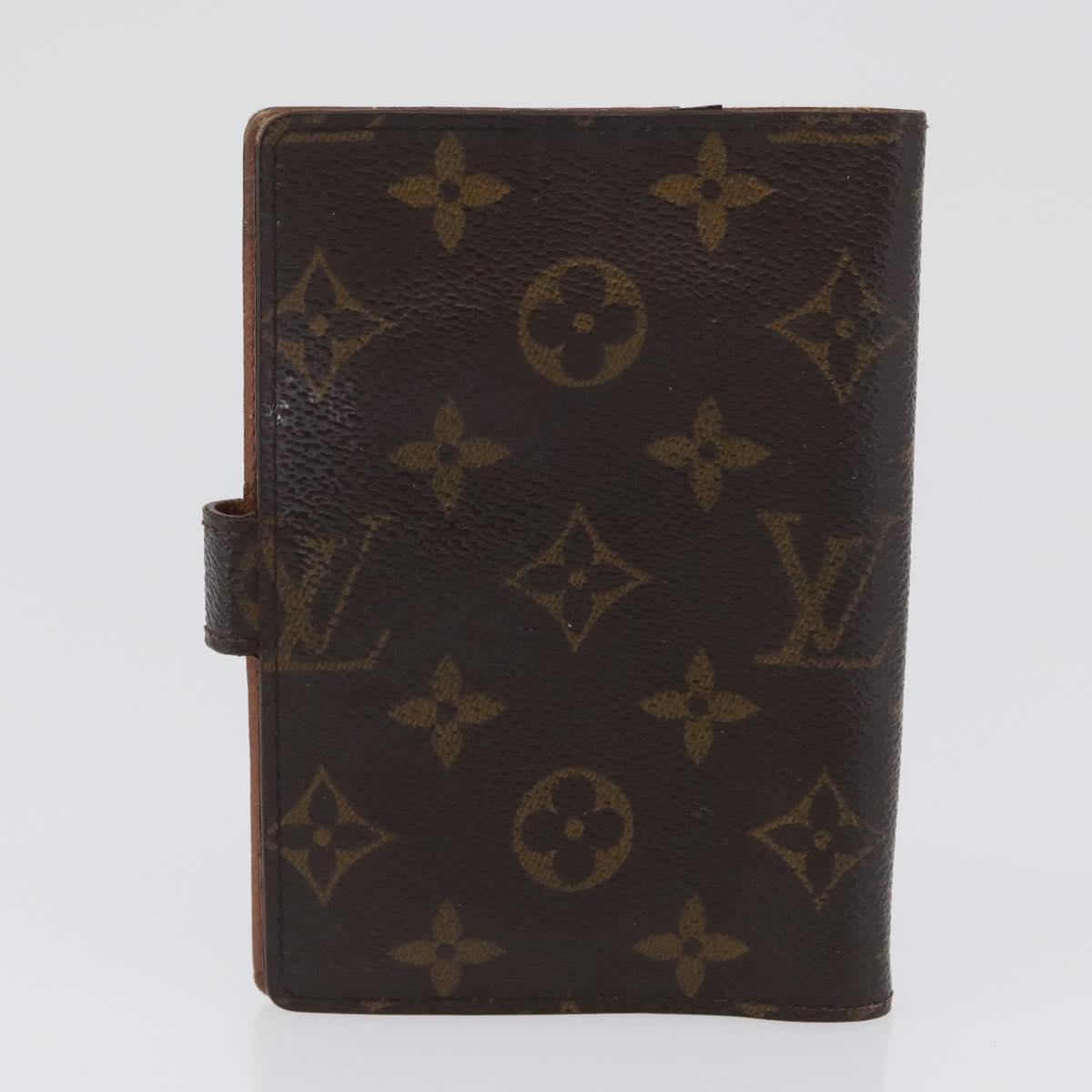 LOUIS VUITTON Monogram Agenda PM Day Planner Cover 2 Set R20005 LV Auth am10788