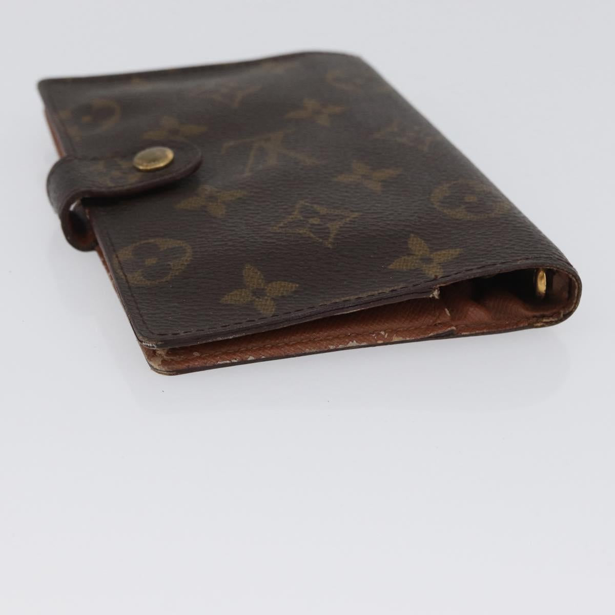 LOUIS VUITTON Monogram Agenda PM Day Planner Cover 2 Set R20005 LV Auth am10788