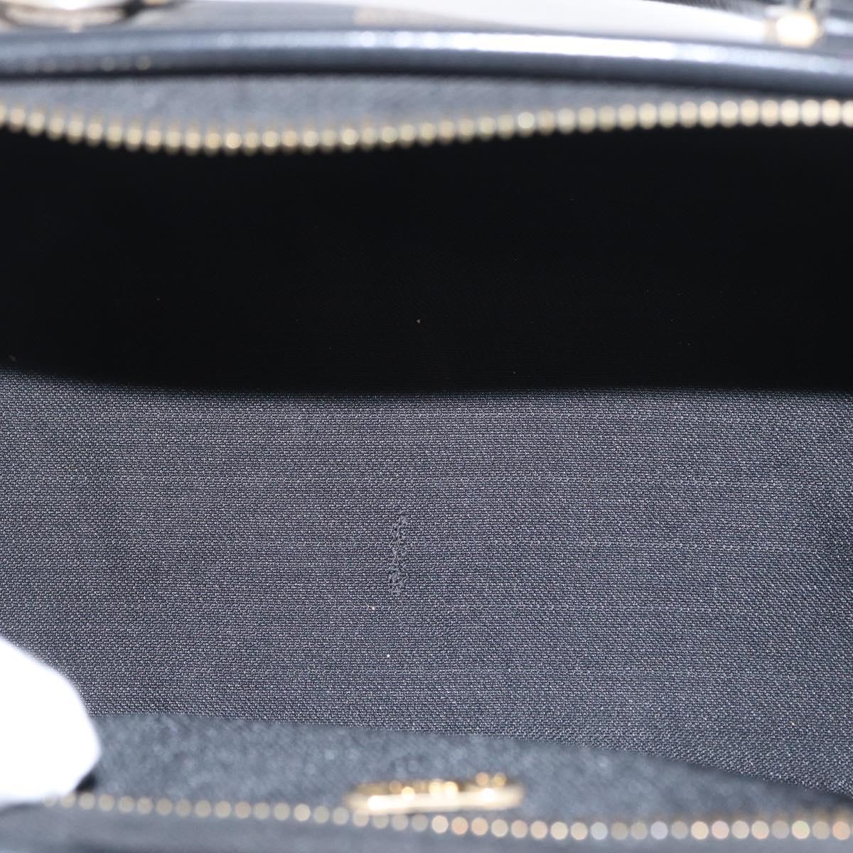 FENDI Pecan Canvas Mini Hand Bag PVC Brown Black Auth am10793V