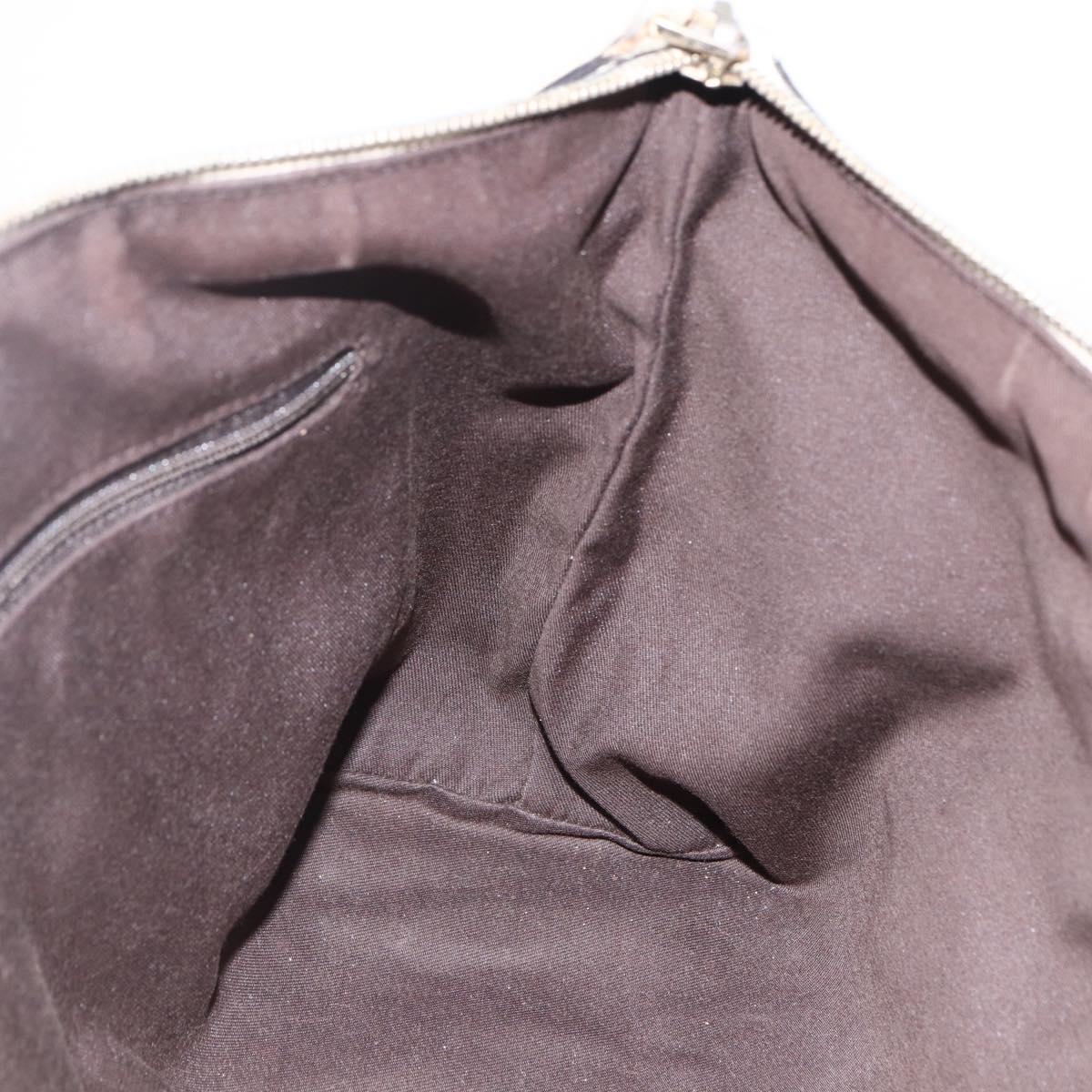 GUCCI GG Canvas Tote Bag Beige Gold 141470 Auth am10802