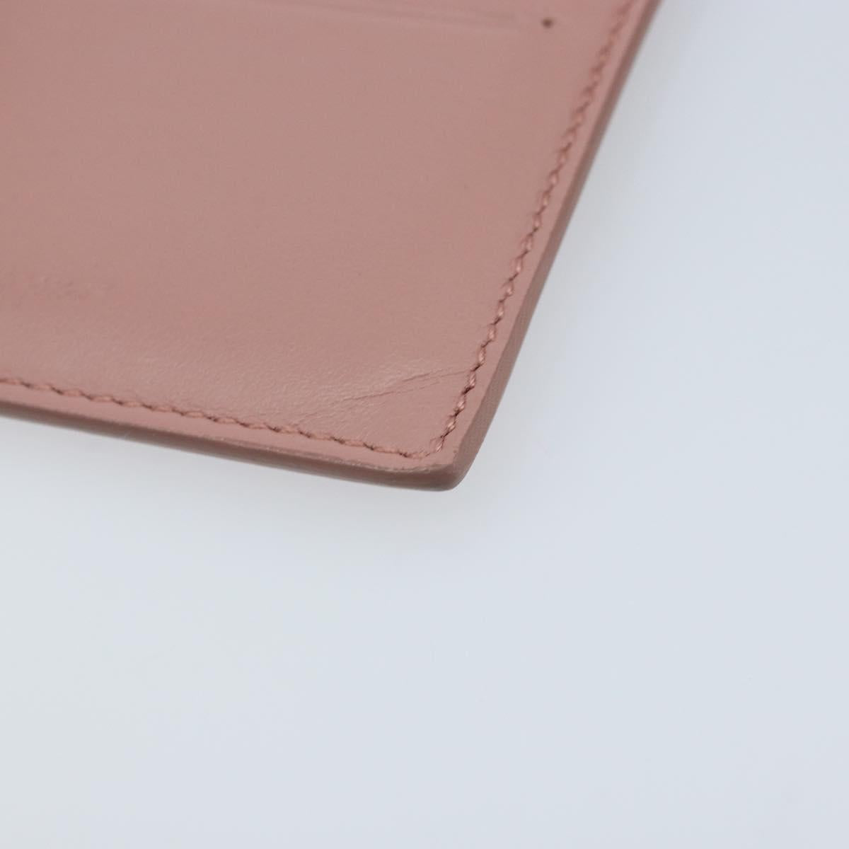 Salvatore Ferragamo Card Case Leather Pink Auth am10815V