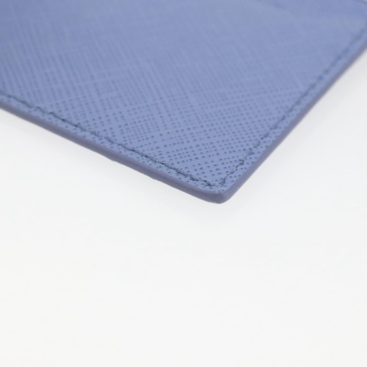 Salvatore Ferragamo Card Case Leather Light Blue Auth am10822V