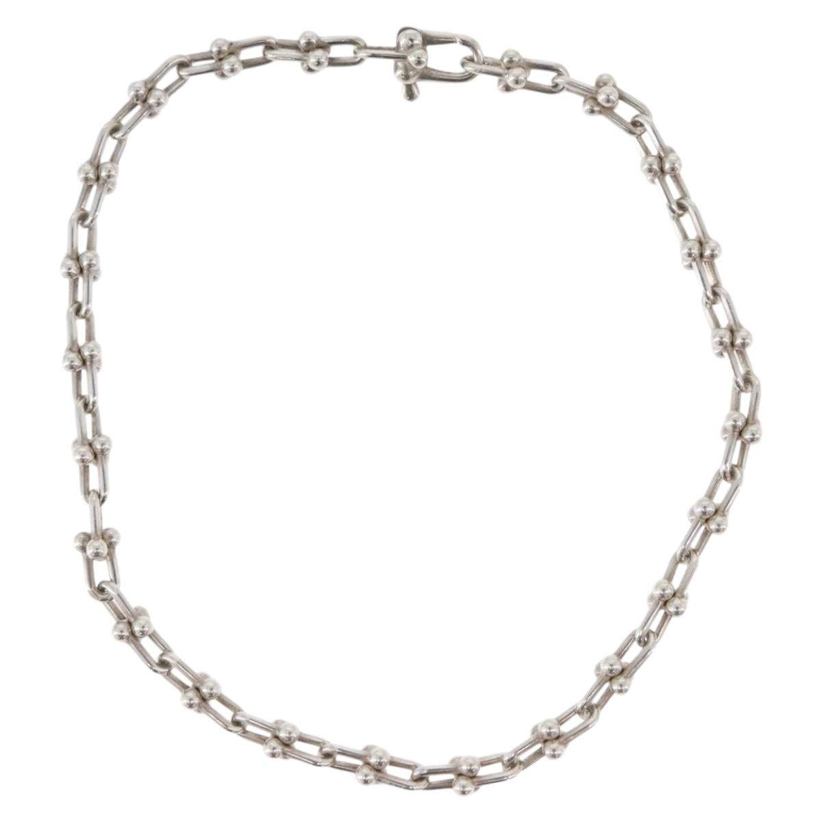 TIFFANY&Co. Hardware Microlink Bracelet Bracelet Ag925 Silver Auth am10846SAV