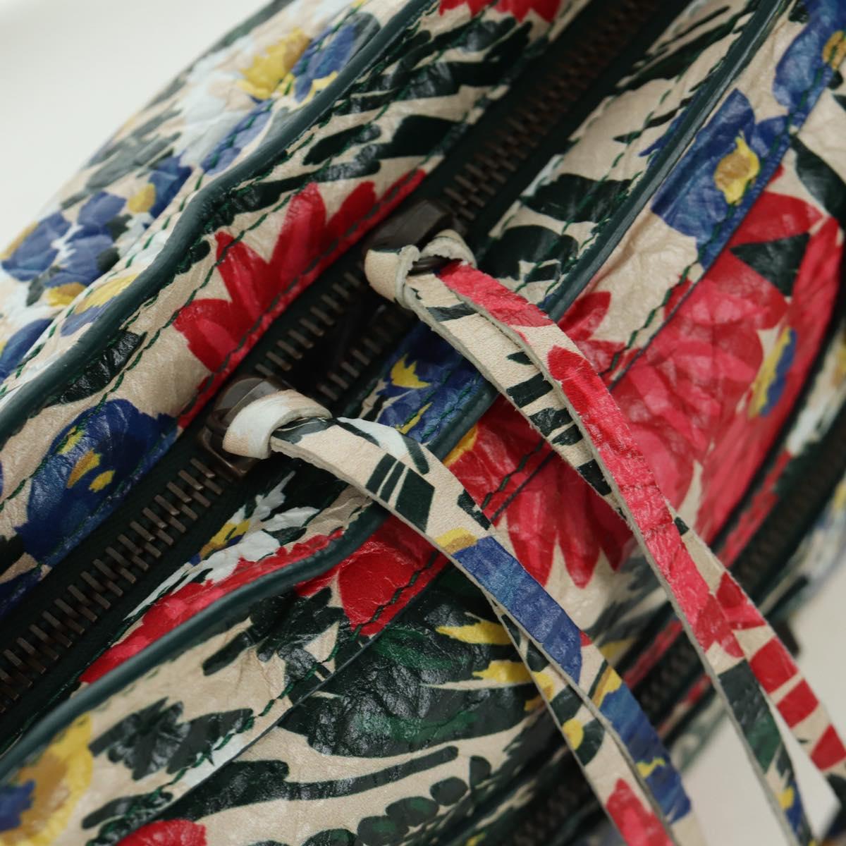 BALENCIAGA Floral The City Bag Leather 2way Multicolor 173084 Auth am10850SAV