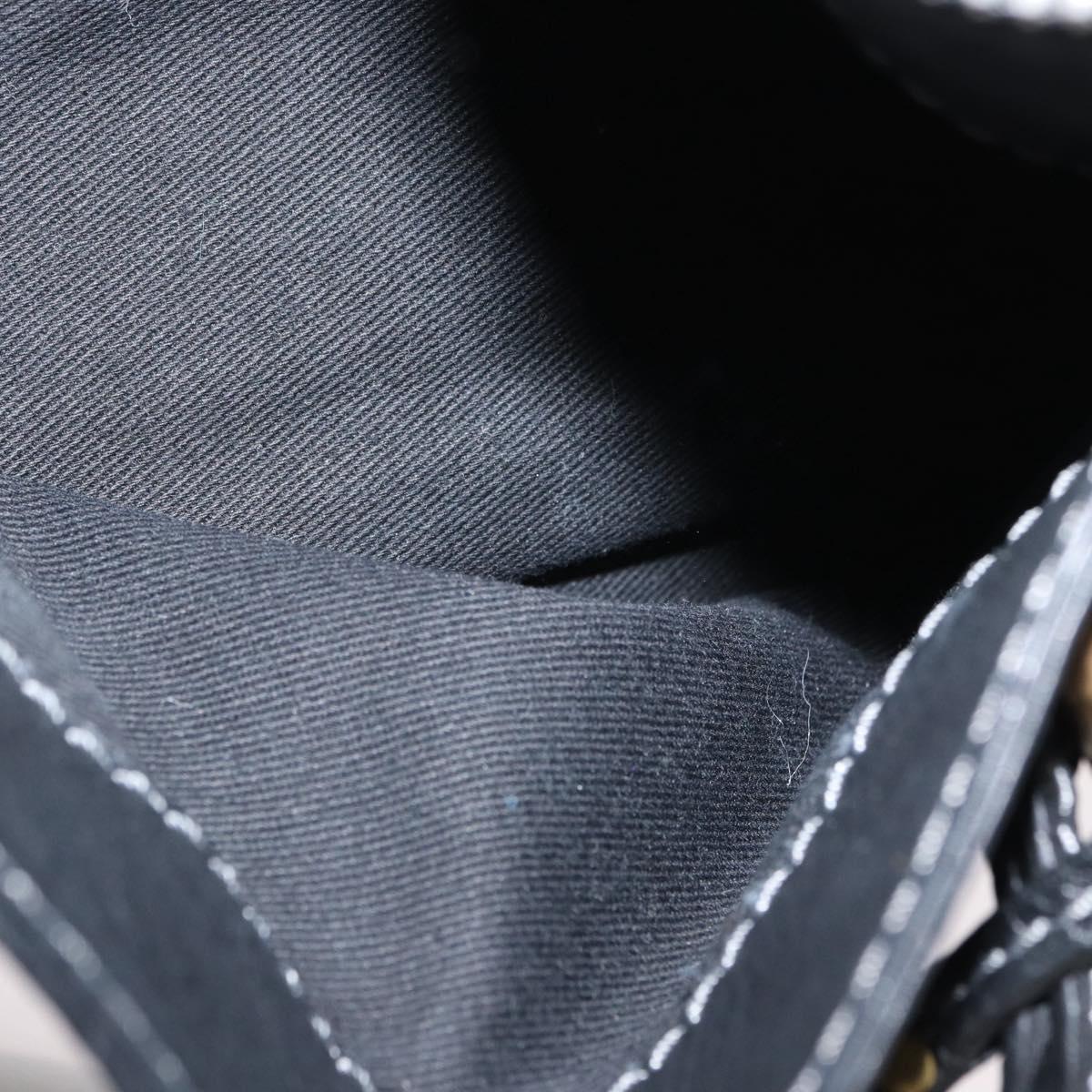 Chloe Paddington Hand Bag Leather Black Gold Silver Auth am10860SAV