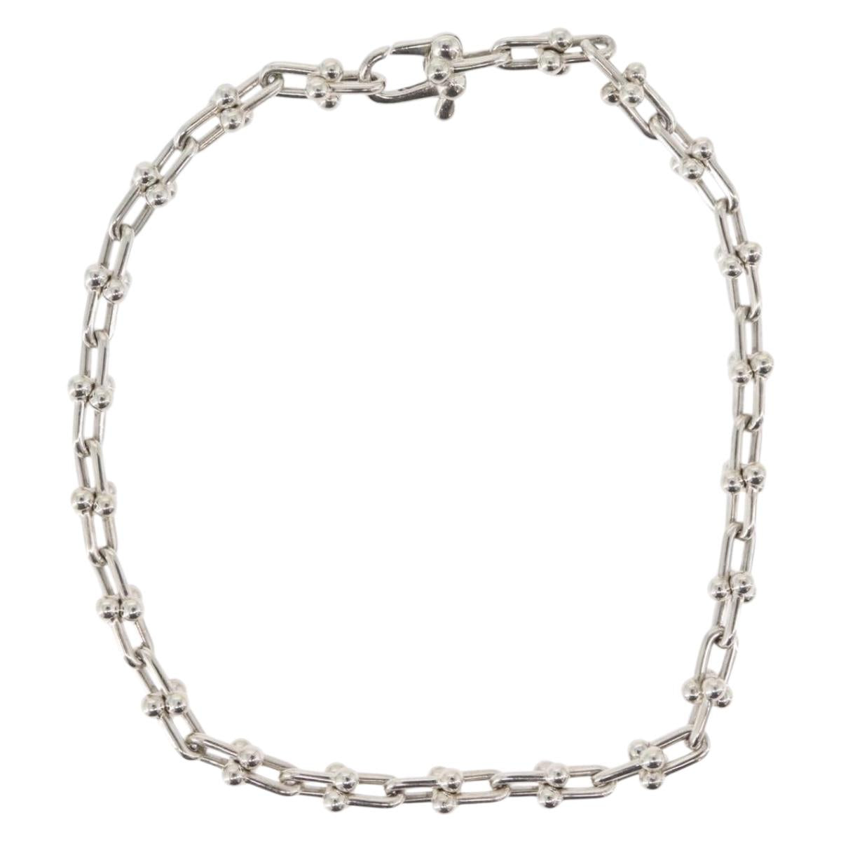 TIFFANY&Co. Hardware Microlink Bracelet Bracelet Ag925 Silver Auth am10867SAV