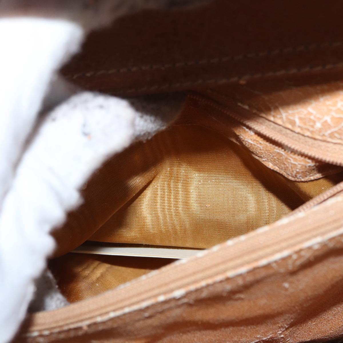 GUCCI Bamboo Hand Bag Leather Brown Gold 002 2853 0260 0 Auth am10871