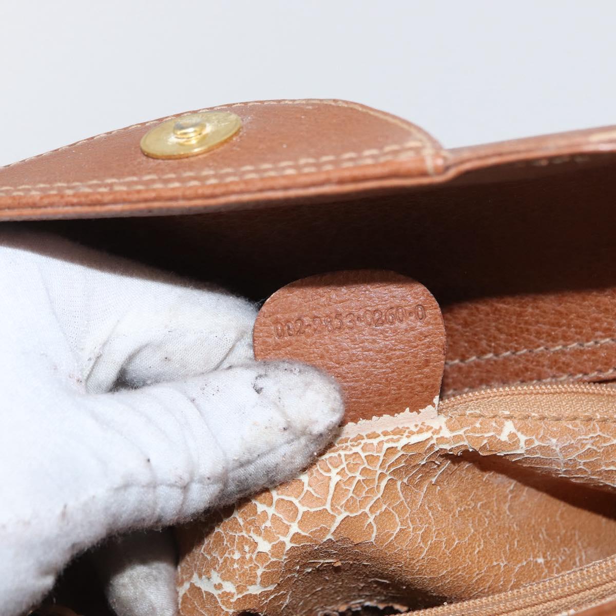 GUCCI Bamboo Hand Bag Leather Brown Gold 002 2853 0260 0 Auth am10871