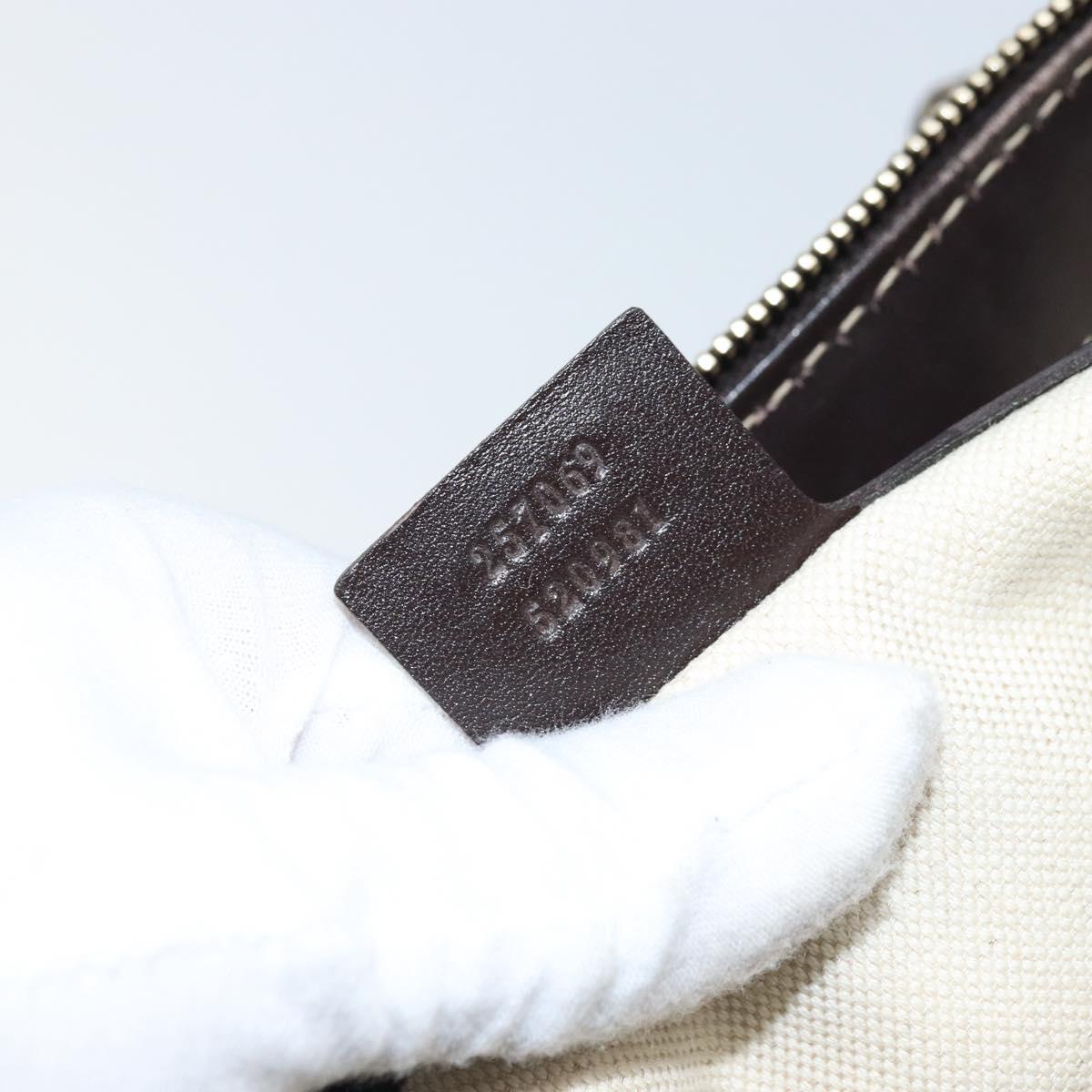 GUCCI GG Canvas Lovely Hand Bag Beige Gold 257069 Auth am10873V