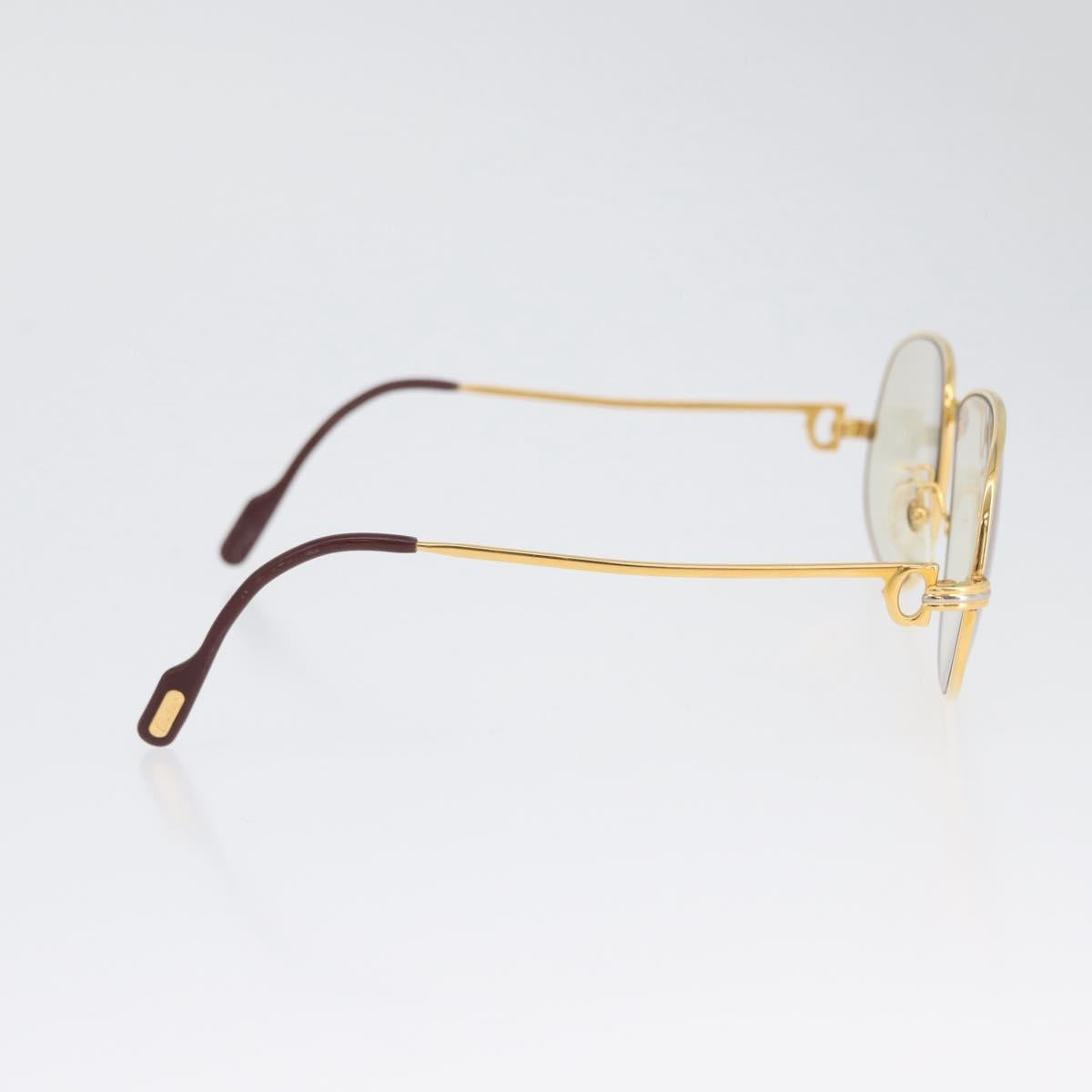 CARTIER Trinity Glasses metal Gold Tone Auth am10917