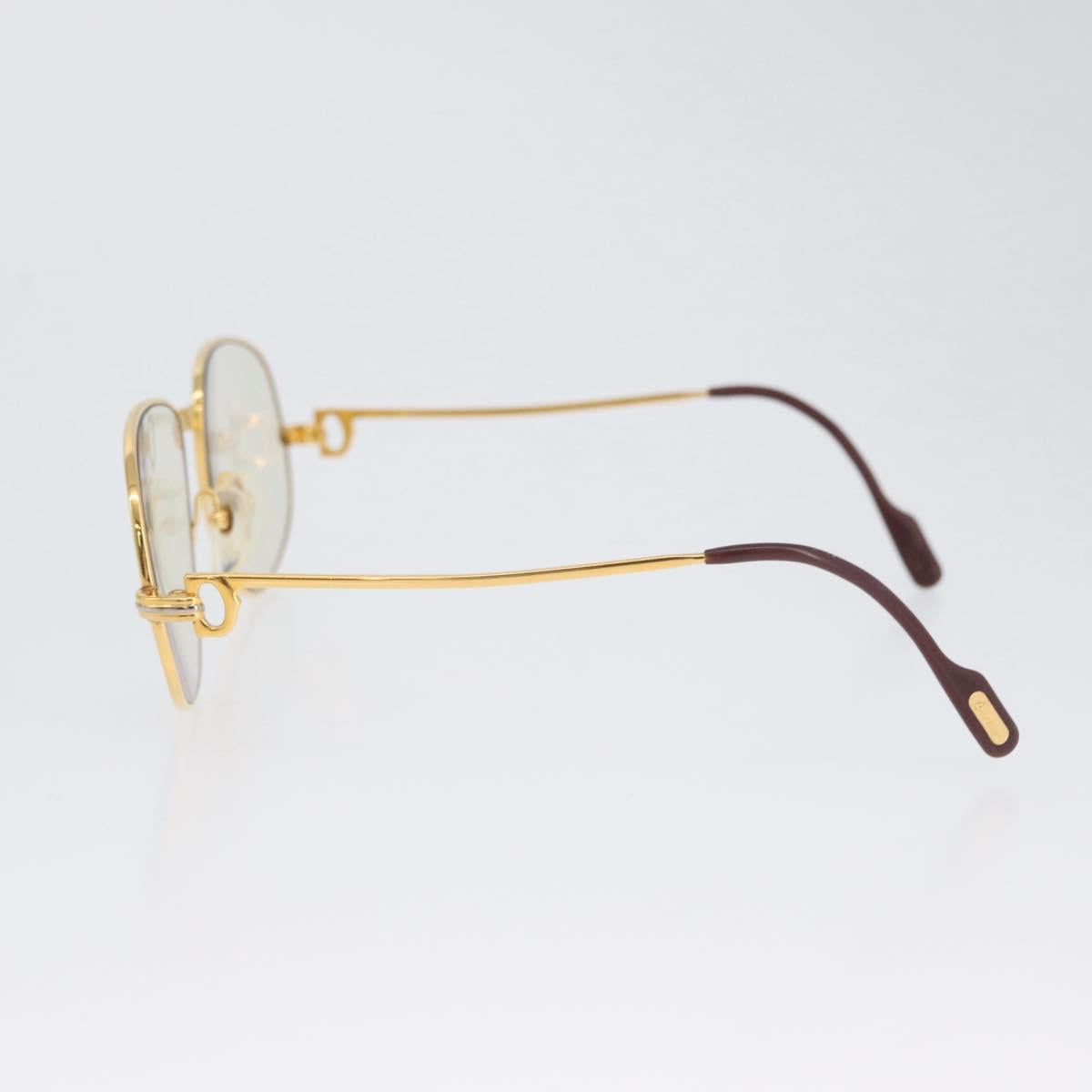 CARTIER Trinity Glasses metal Gold Tone Auth am10917