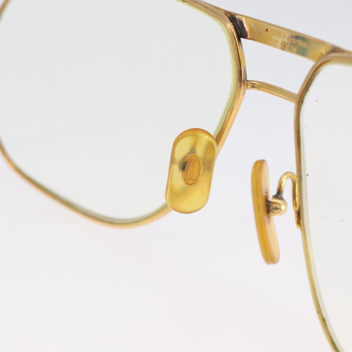 CARTIER Trinity Glasses Glasses metal Gold Tone Auth am10919