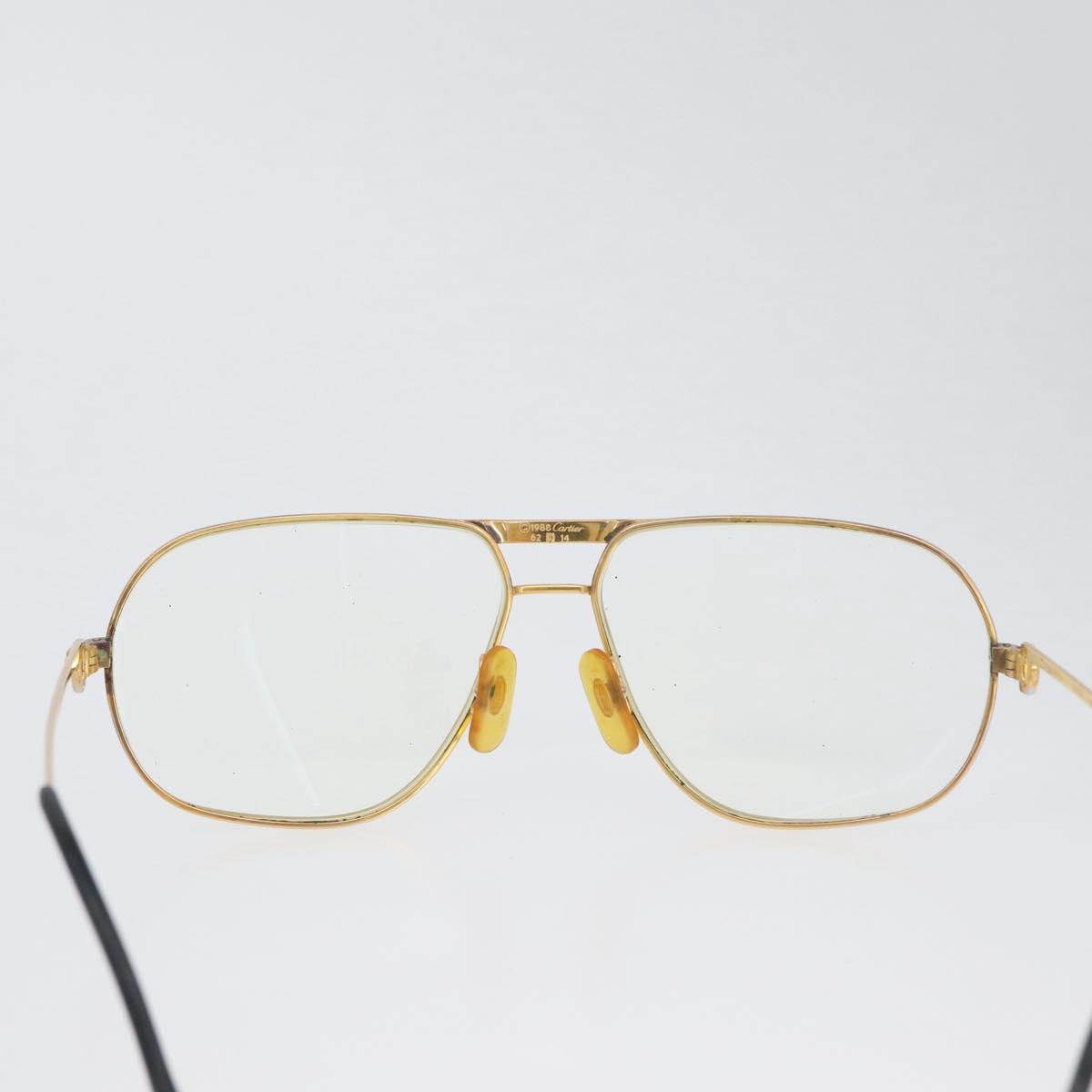 CARTIER Trinity Glasses Glasses metal Gold Tone Auth am10919