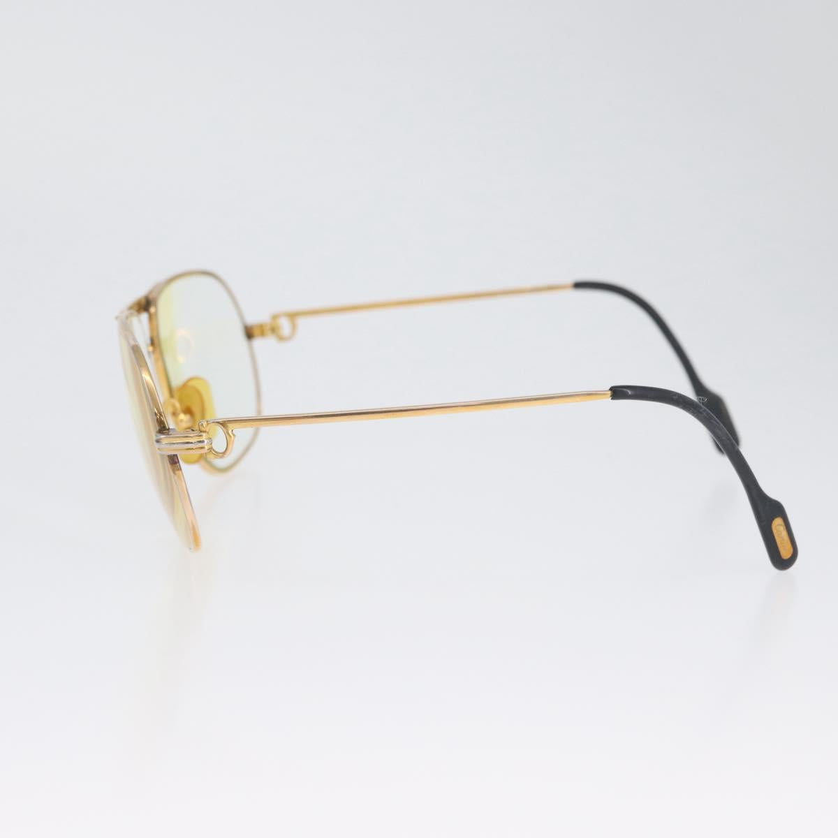 CARTIER Trinity Glasses Glasses metal Gold Tone Auth am10919