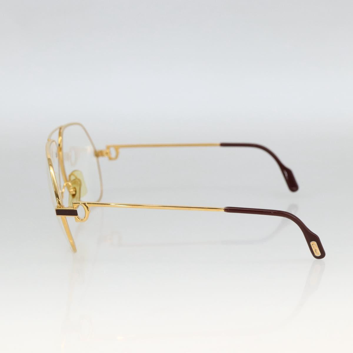 CARTIER Sunglasses metal Gold Tone Auth am10920V