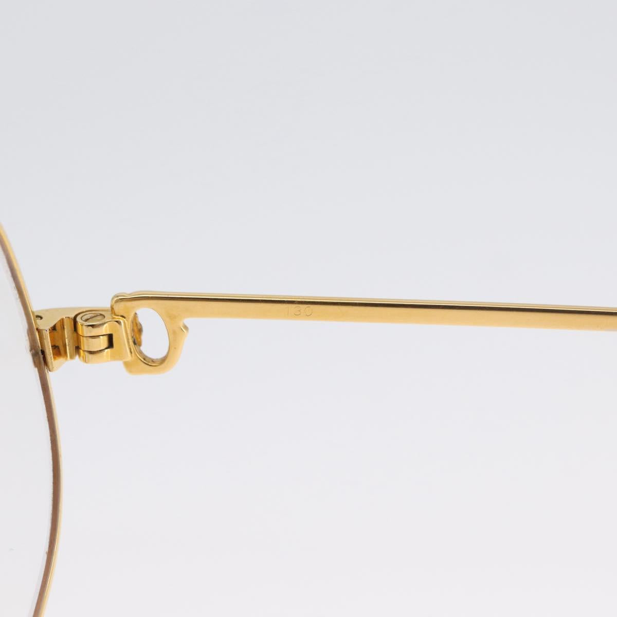 CARTIER Trinity Glasses metal Gold Tone Auth am10922
