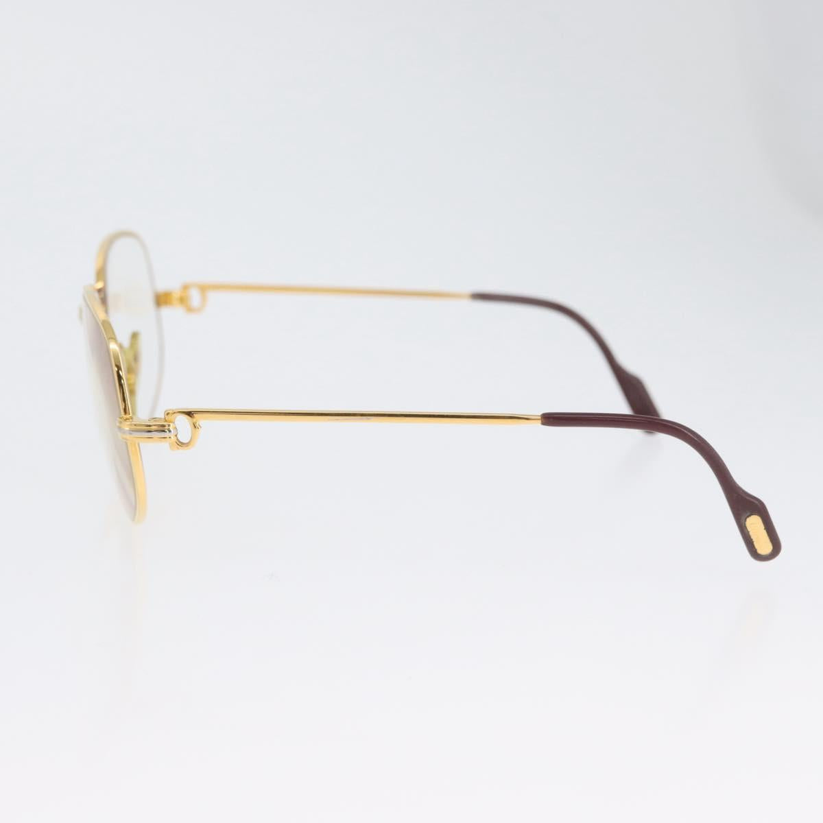 CARTIER Trinity Glasses metal Gold Tone Auth am10922