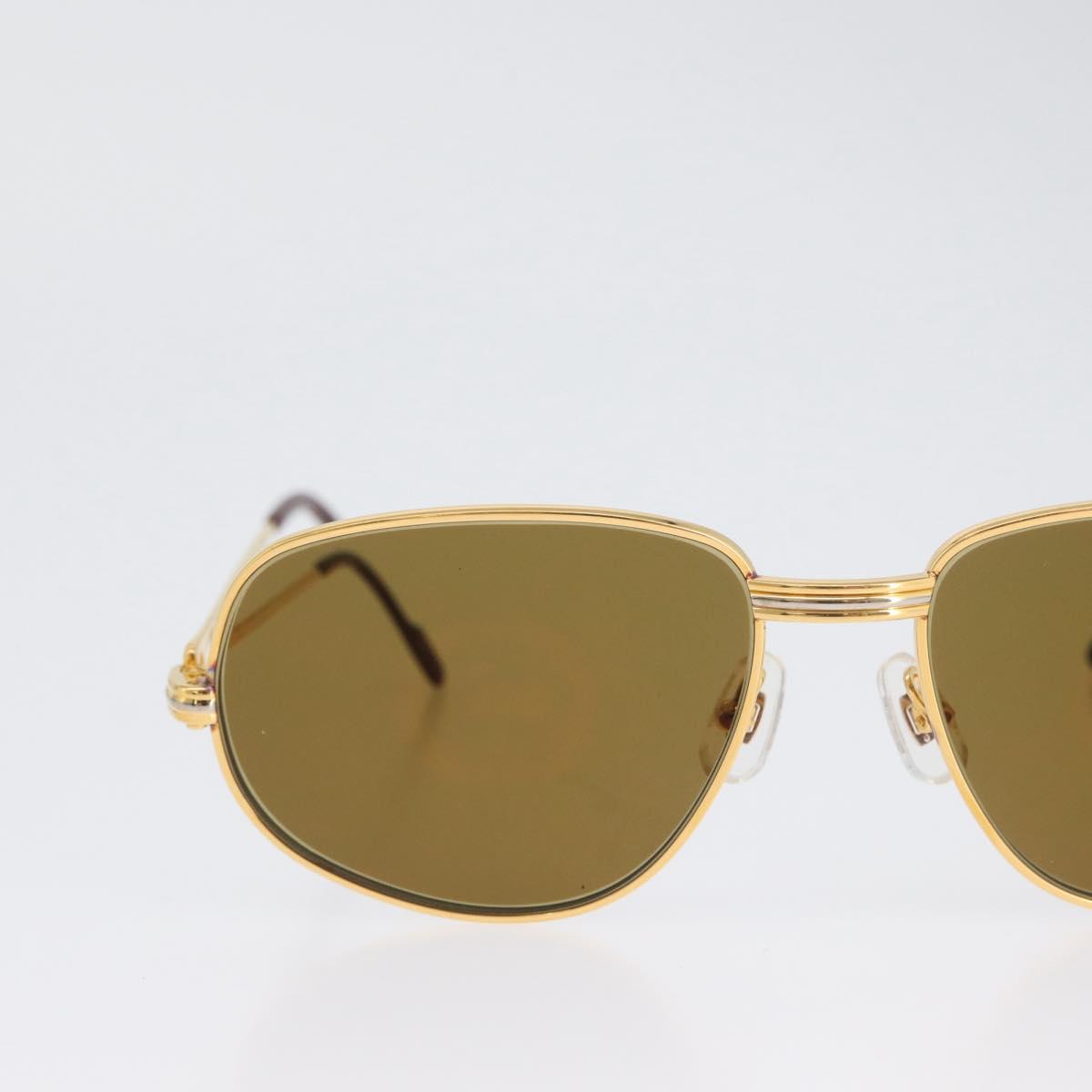 CARTIER Sunglasses metal Gold Tone Auth am10923