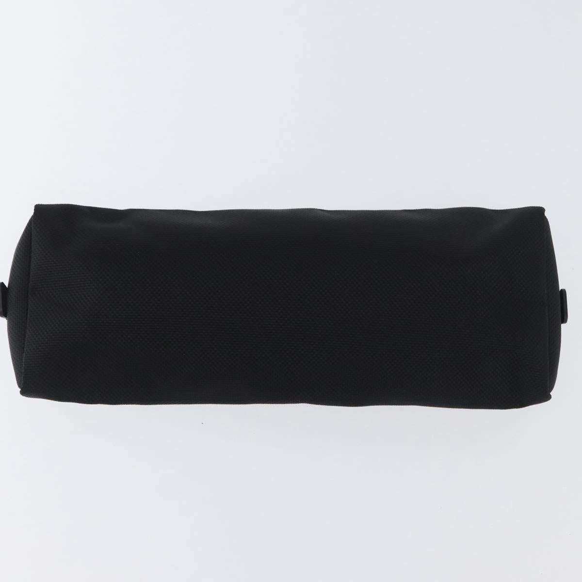 TUMI Pouch Name Tag Leather nylon 6 Set Black Auth am10927