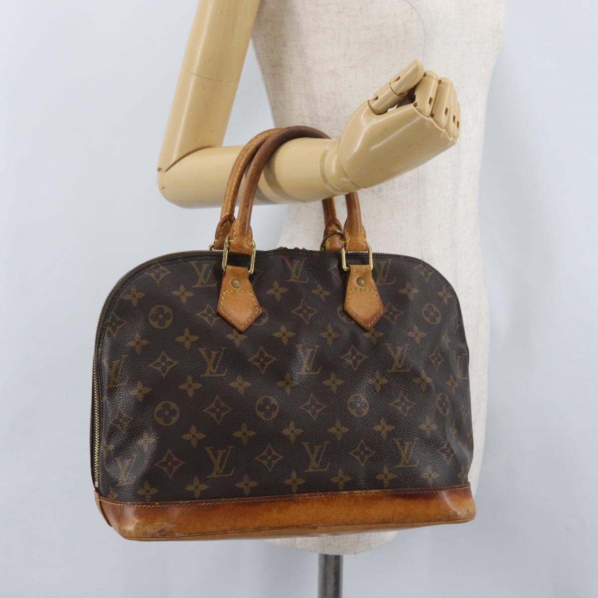 LOUIS VUITTON Monogram Alma Hand Bag M51130 LV Auth am10936