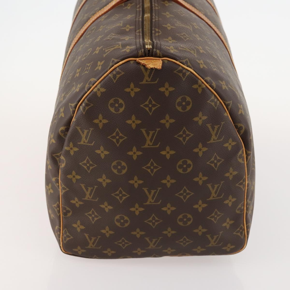LOUIS VUITTON Monogram Keepall 55 Boston Bag M41424 LV Auth am10942