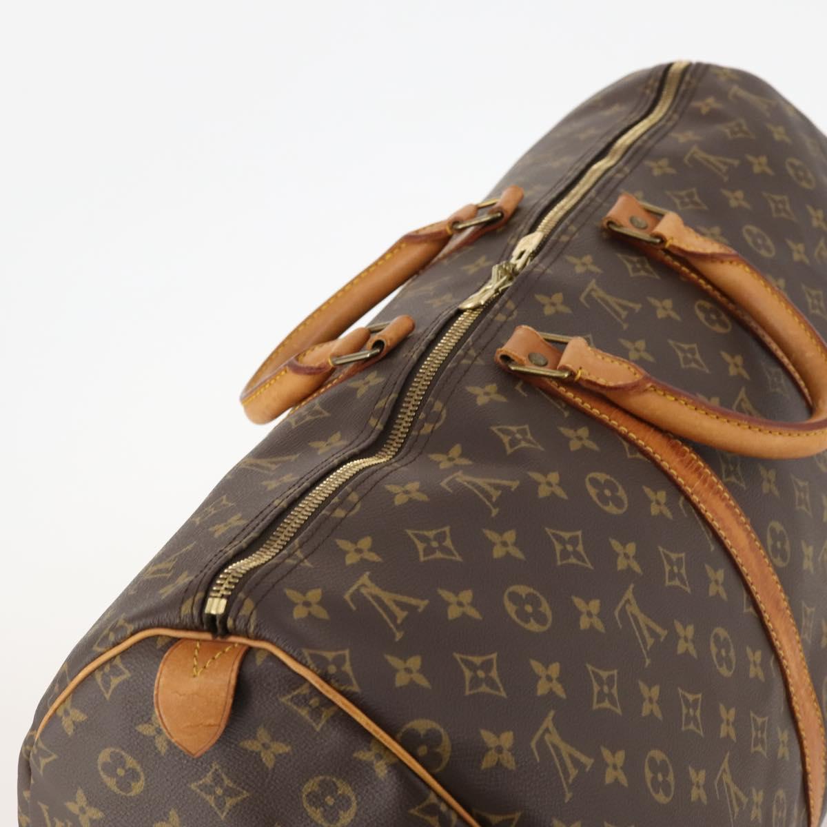 LOUIS VUITTON Monogram Keepall 55 Boston Bag M41424 LV Auth am10942