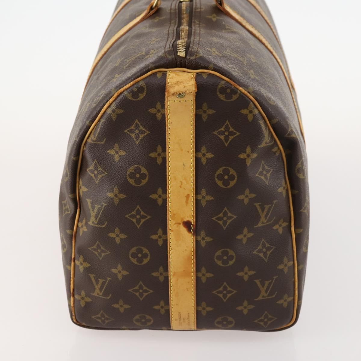 LOUIS VUITTON Monogram Keepall Bandouliere 50 Boston Bag M41416 LV Auth am10944