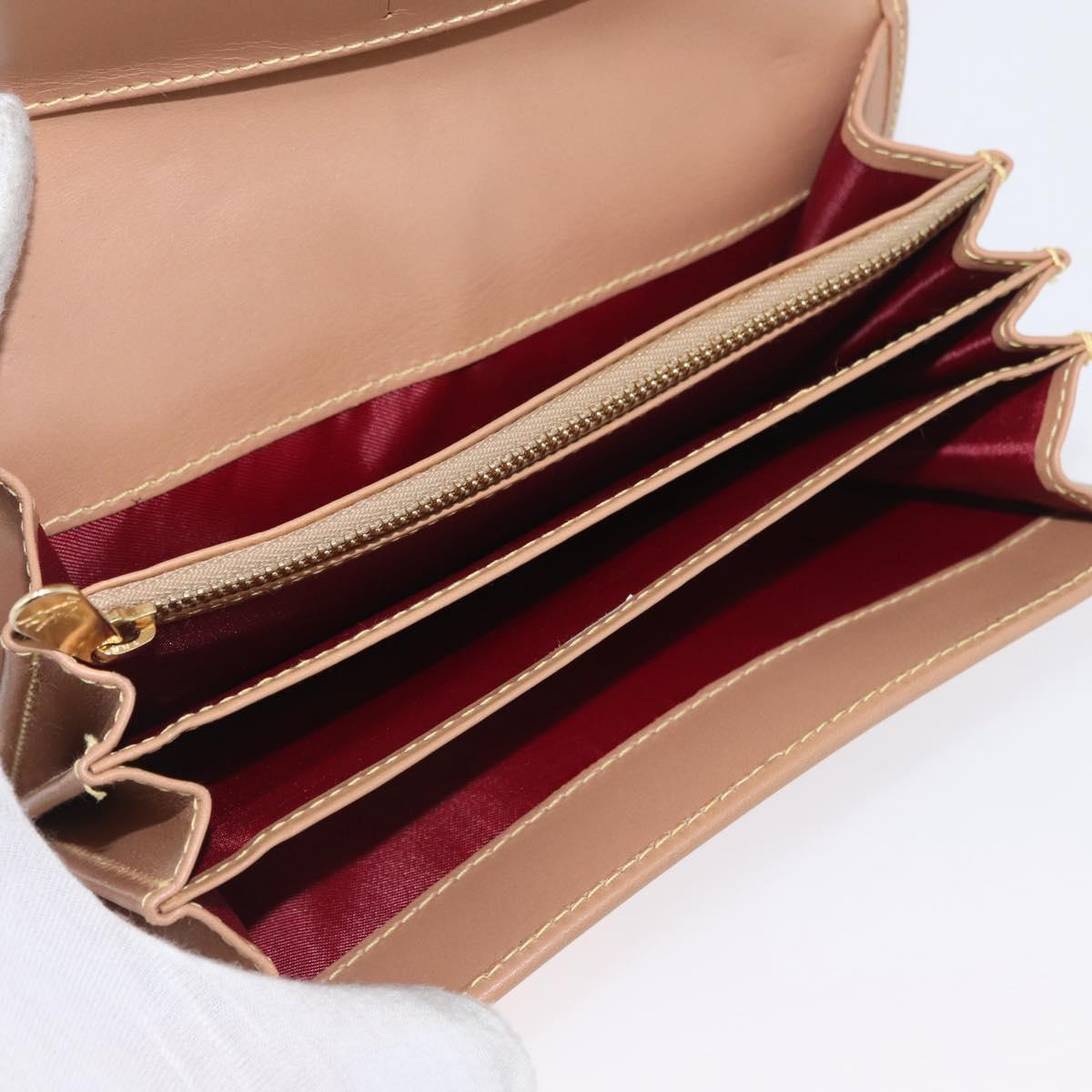 ETRO Paisley Bifold Wallet PVC Leather Bordeaux Auth am10961V