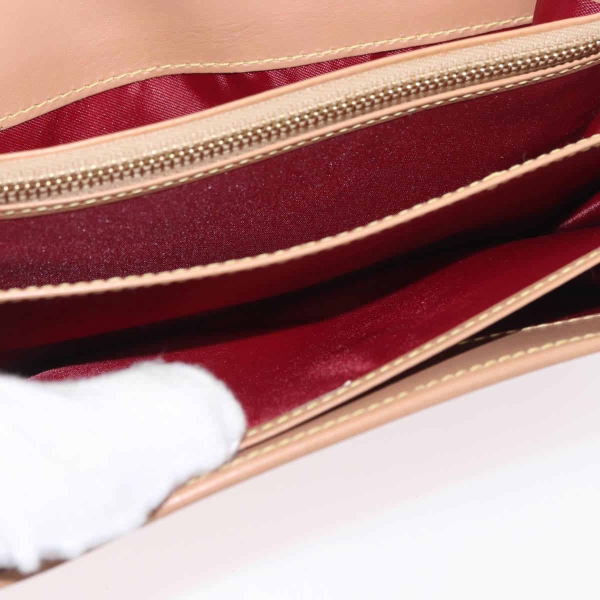 ETRO Paisley Bifold Wallet PVC Leather Bordeaux Auth am10961V