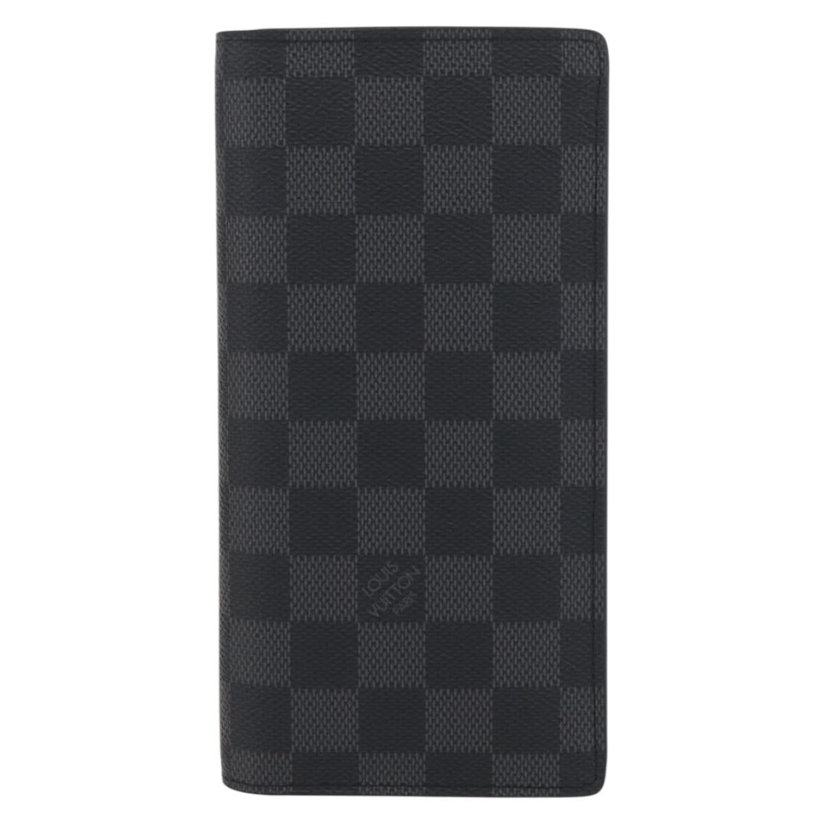 LOUIS VUITTON Damier Graphite Portefeuille Plaza Wallet N62665 LV Auth am10965V