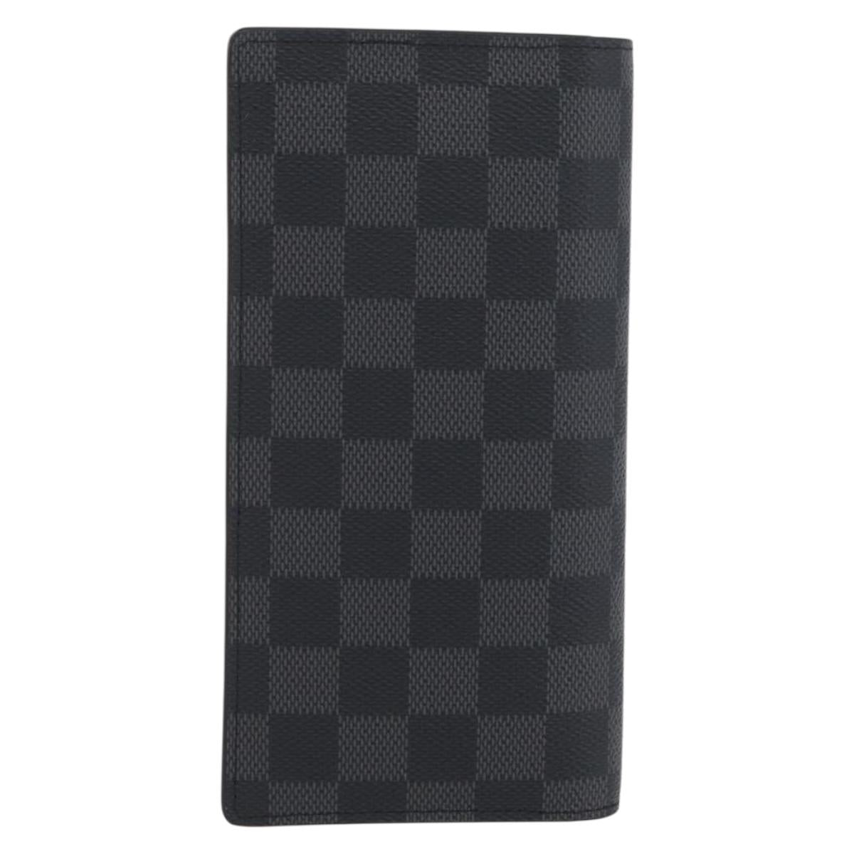 LOUIS VUITTON Damier Graphite Portefeuille Plaza Wallet N62665 LV Auth am10965V