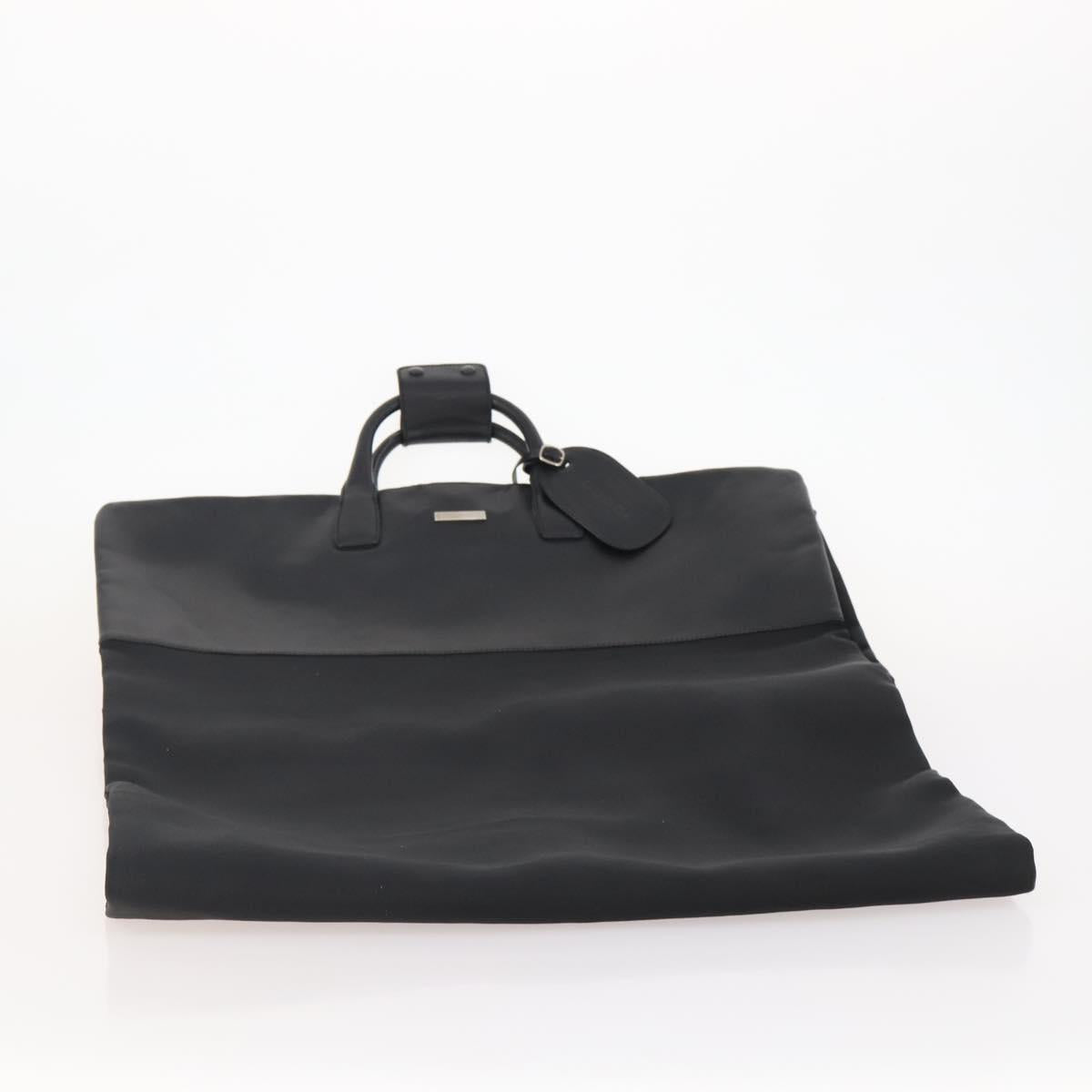 GUCCI Garment Cover Nylon Black Silver 011 2702 Auth am10969