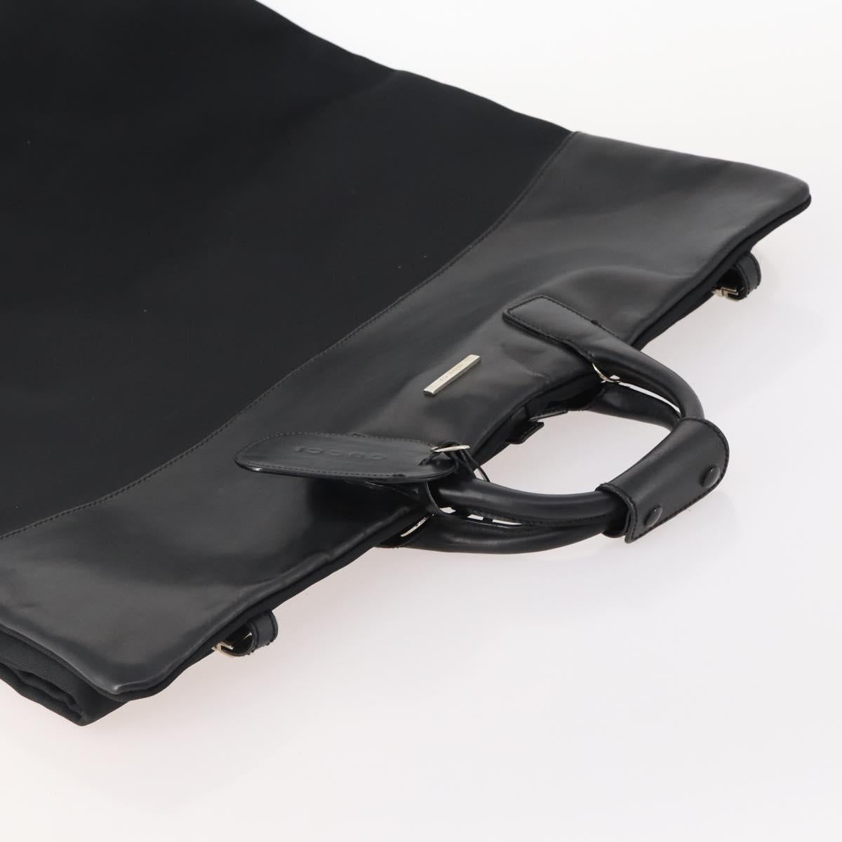 GUCCI Garment Cover Nylon Black Silver 011 2702 Auth am10969