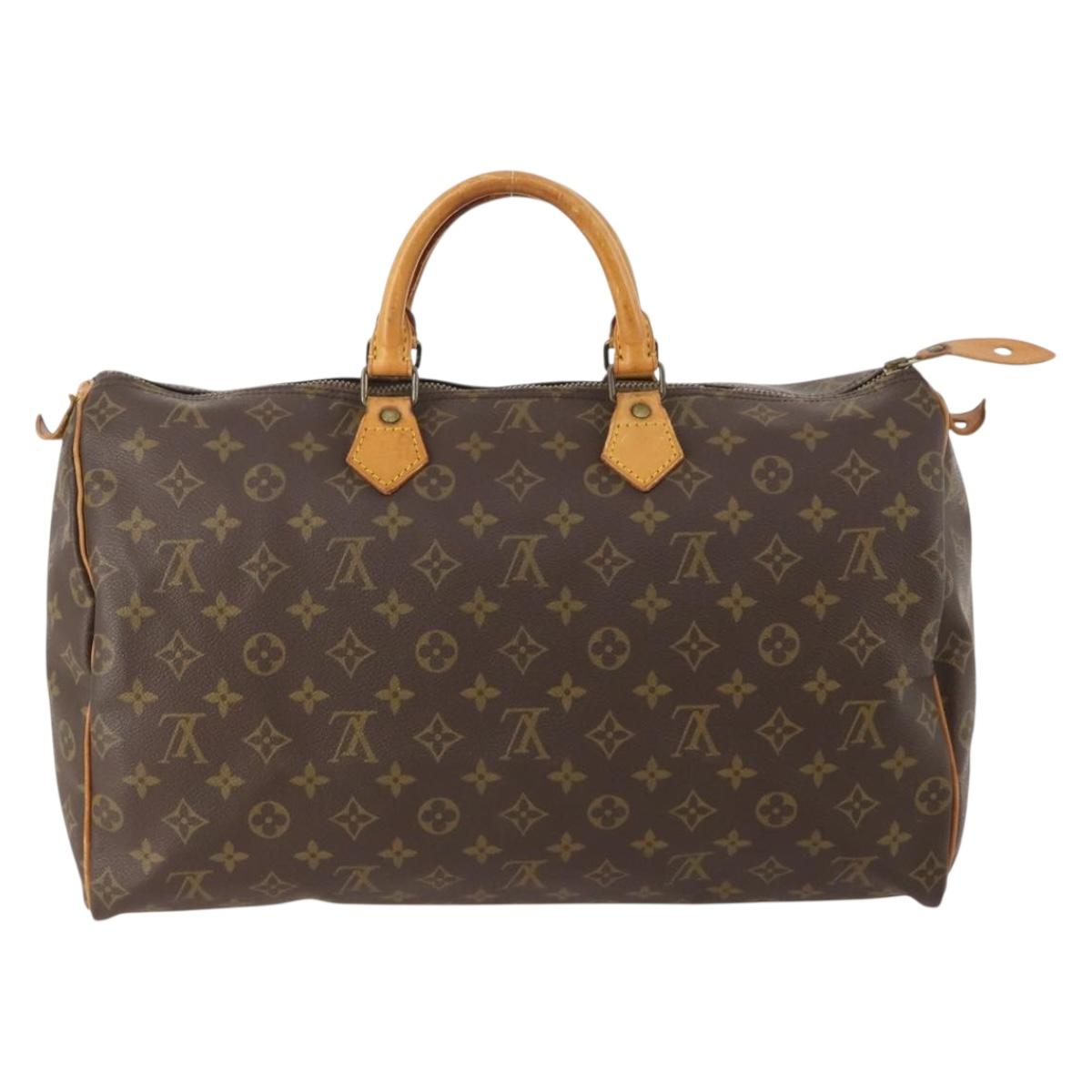 LOUIS VUITTON Monogram Speedy 40 Hand Bag M41522 LV Auth am10980