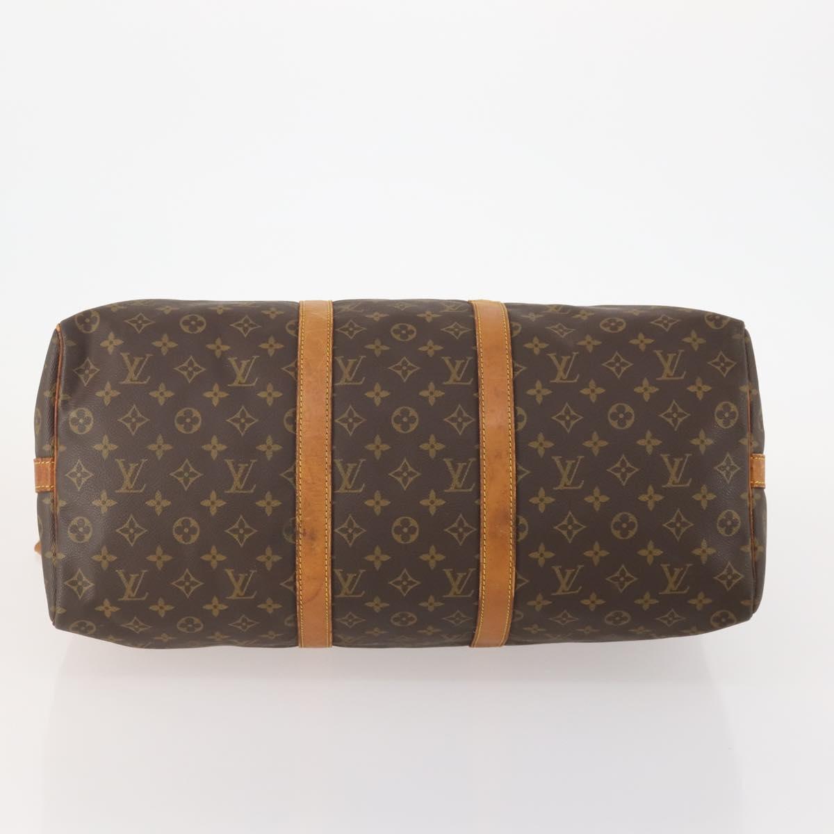 LOUIS VUITTON Monogram Keepall Bandouliere 50 Boston Bag M41416 LV Auth am10989