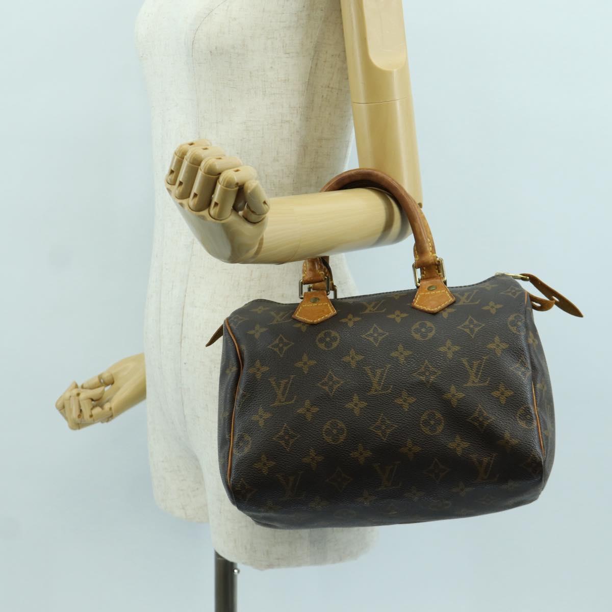 LOUIS VUITTON Monogram Speedy 25 Hand Bag M41528 LV Auth am10992A