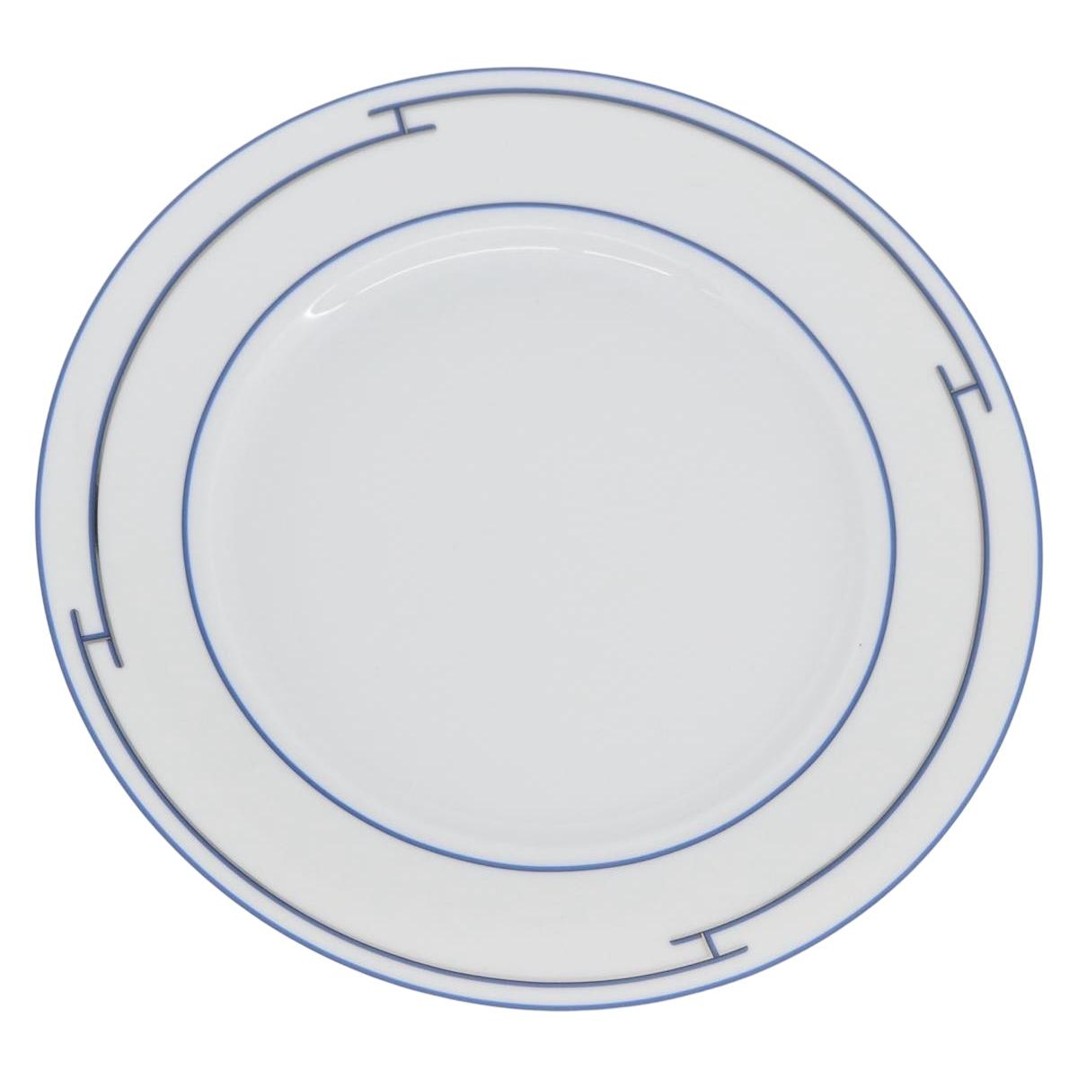 HERMES Rhythm Plate Pottery White Auth am11022M