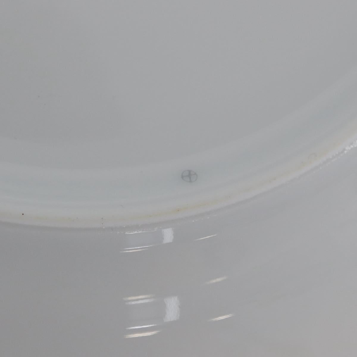 HERMES Rhythm Plate Pottery White Auth am11022M