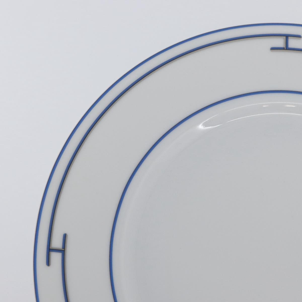 HERMES Rhythm Plate Pottery White Auth am11022M
