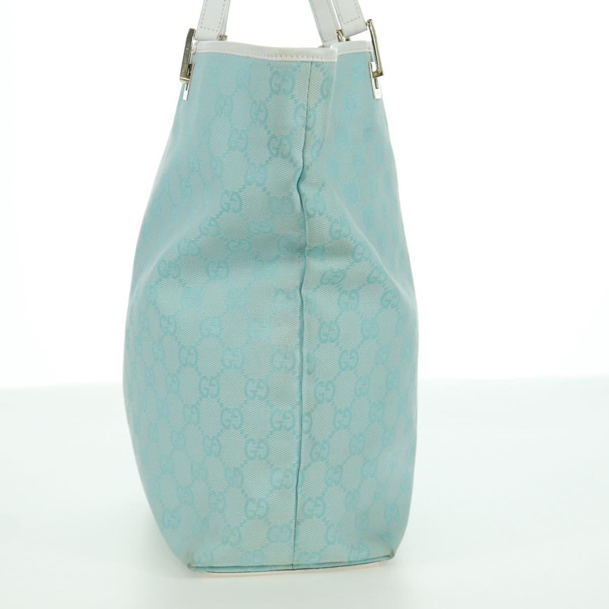 GUCCI GG Canvas Tote Bag Blue Gold 002 1098 3444 Auth am11029A