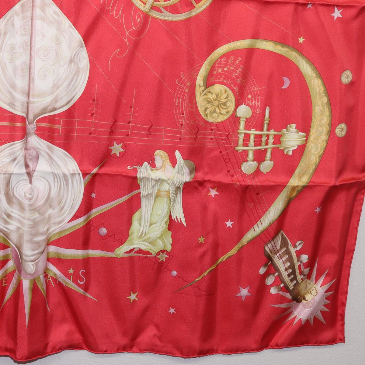 HERMES Carre 90 Scarf Silk ""QUINTESSENCE"" Red Auth am11039V