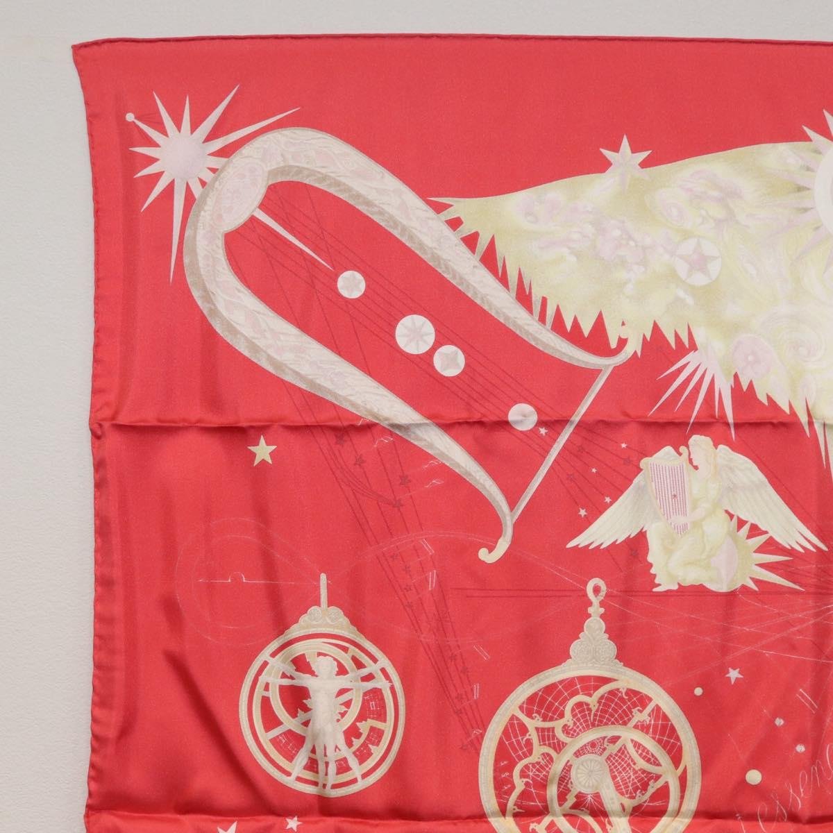 HERMES Carre 90 Scarf Silk ""QUINTESSENCE"" Red Auth am11039V