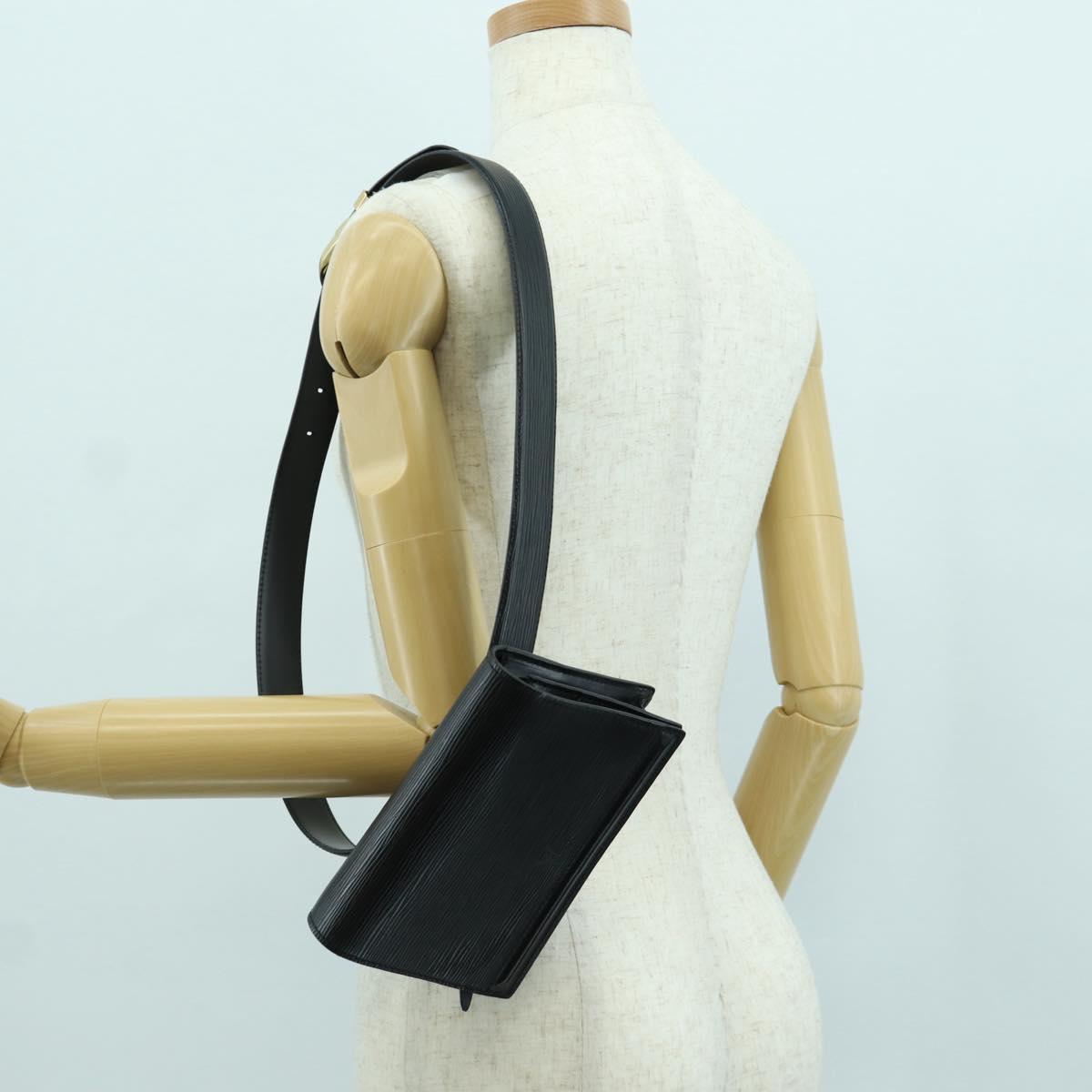 LOUIS VUITTON Epi Ceinture Tilsitt Pochette Pouch Black M52592 LV Auth am11042V