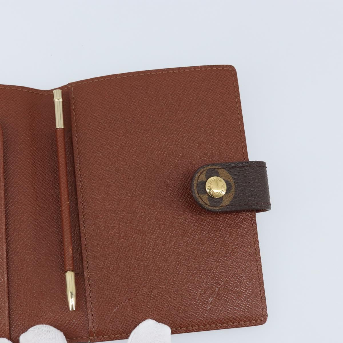 LOUIS VUITTON Monogram Etui Palm PDA Day Planner Cover M63028 LV Auth am11086