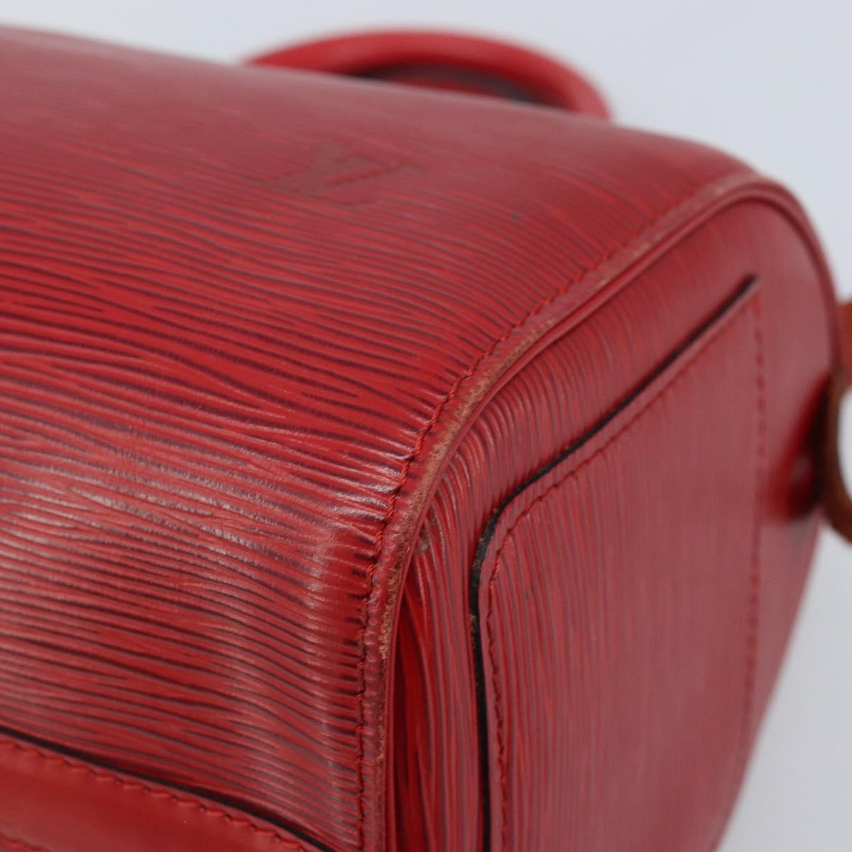 LOUIS VUITTON Epi Speedy 25 Hand Bag Castilian Red M43017 LV Auth am11090A