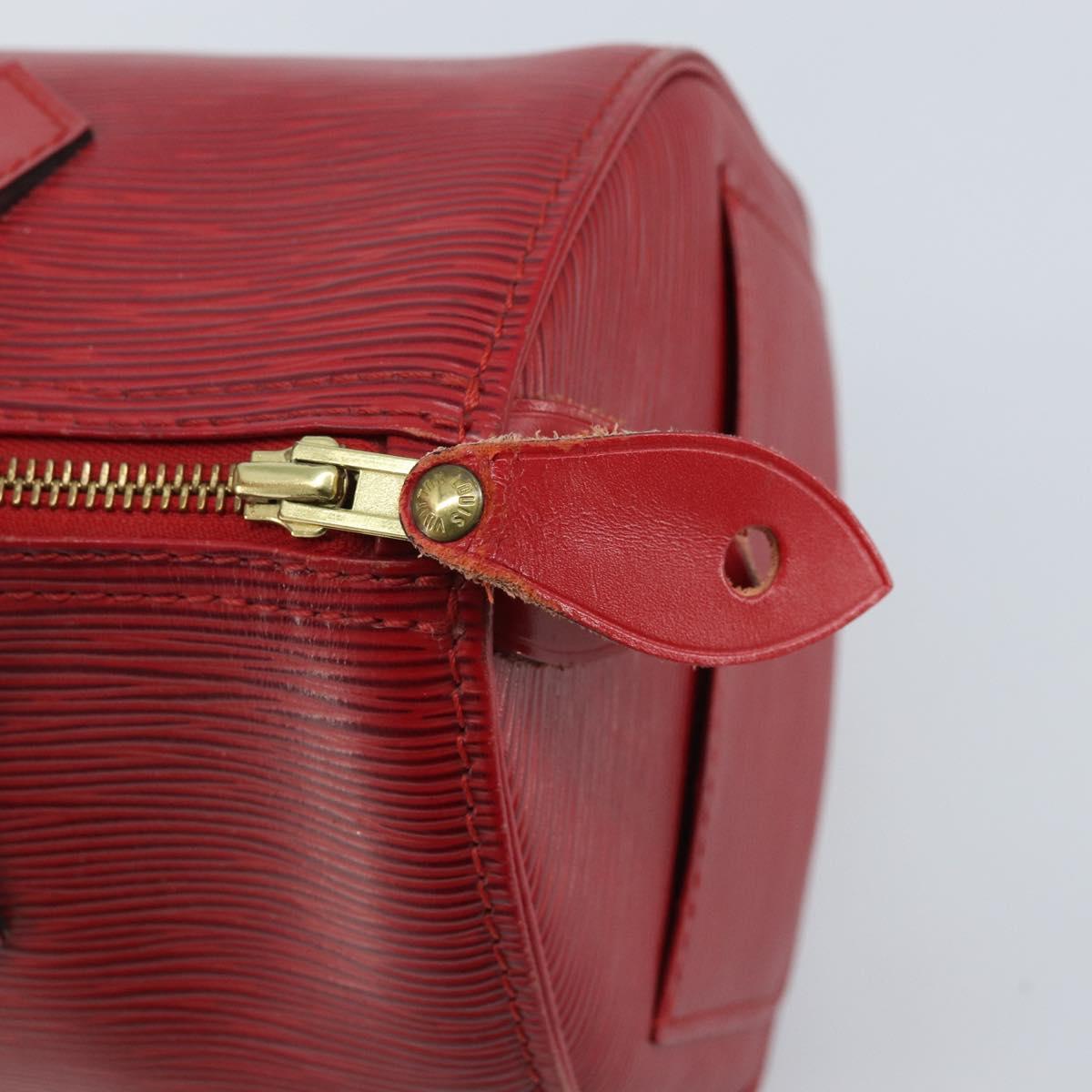 LOUIS VUITTON Epi Speedy 25 Hand Bag Castilian Red M43017 LV Auth am11090A