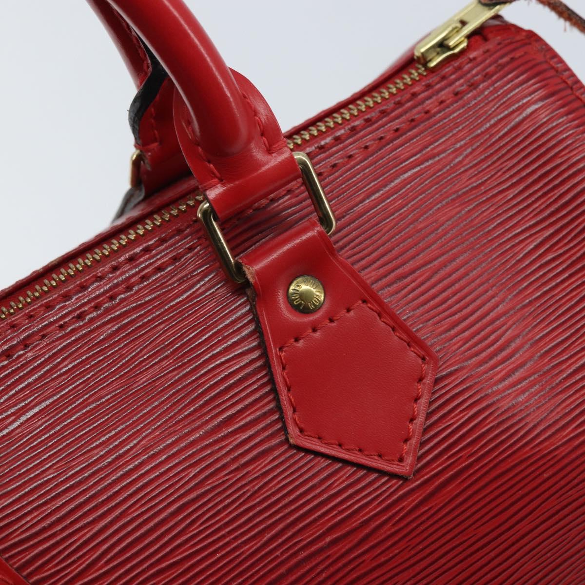 LOUIS VUITTON Epi Speedy 25 Hand Bag Castilian Red M43017 LV Auth am11090A