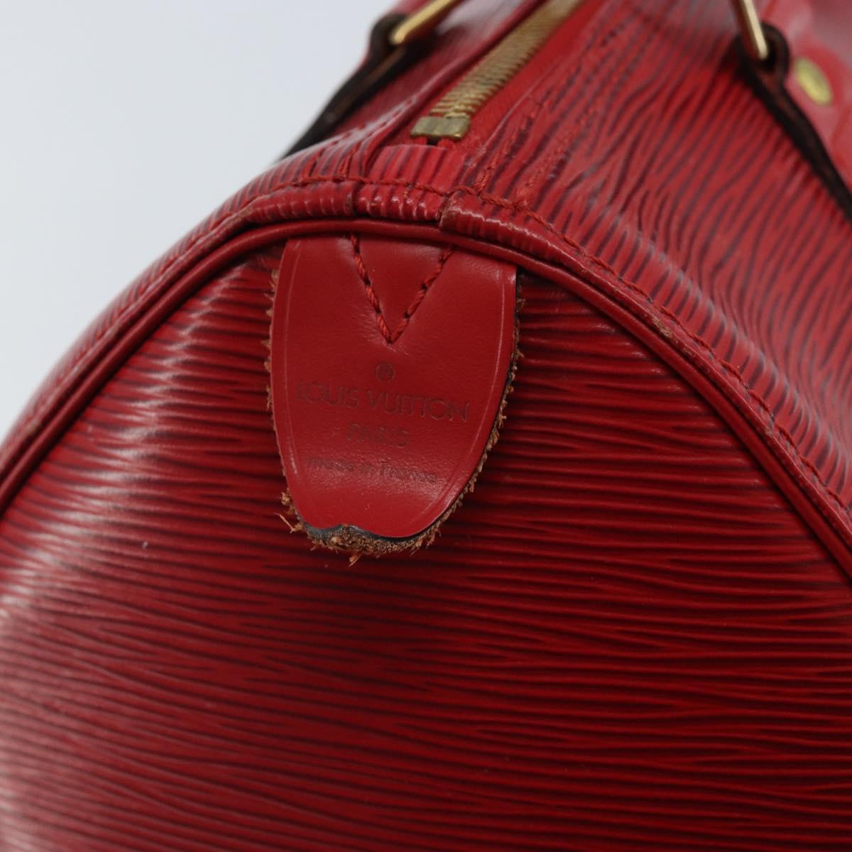 LOUIS VUITTON Epi Speedy 25 Hand Bag Castilian Red M43017 LV Auth am11090A